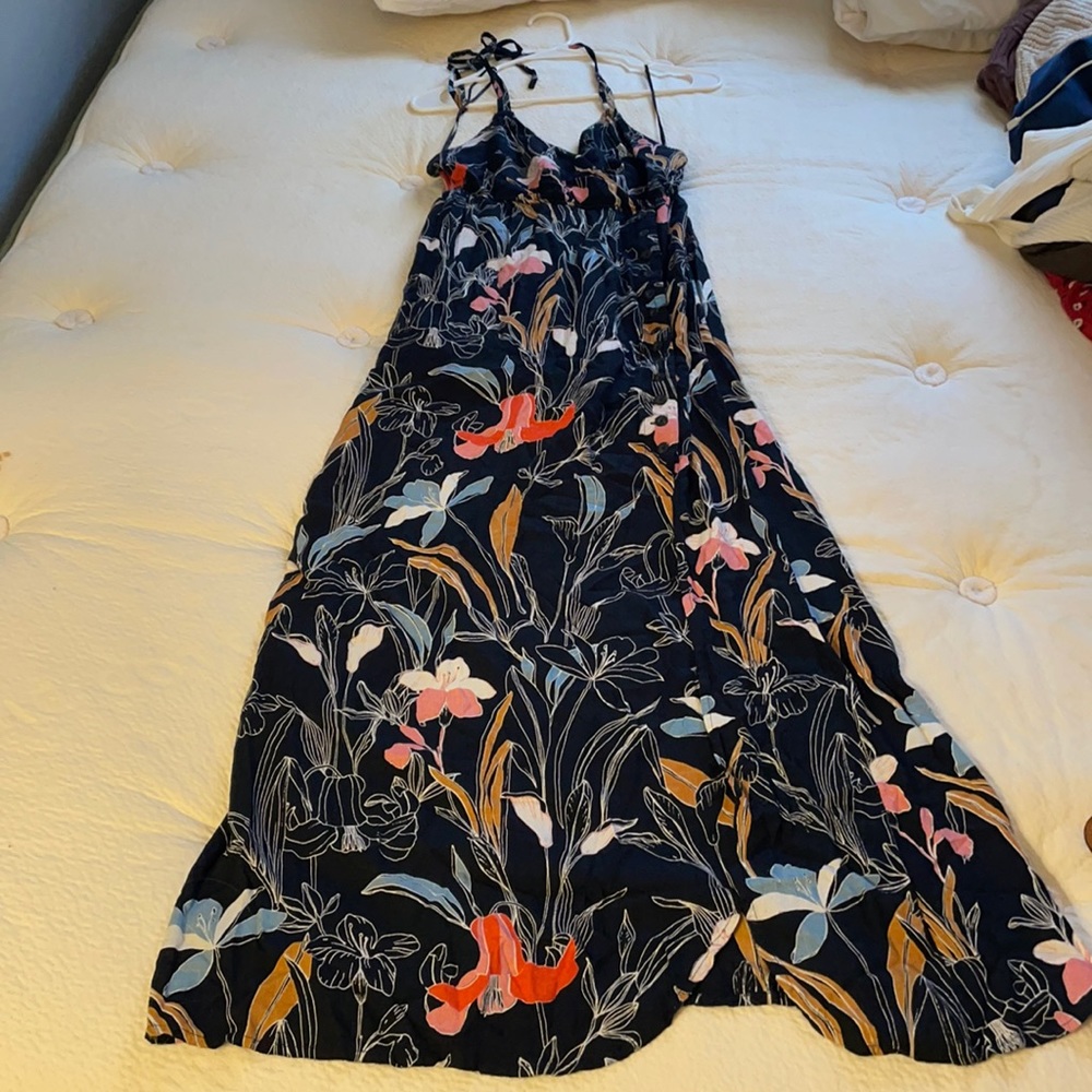 Floral Halter Maxi Dress